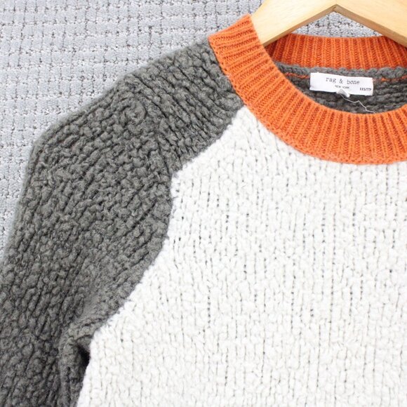 Rag & Bone Sweater Womens Size XXS Multicolor Color Block Pullover Knit Soft - Picture 5 of 9